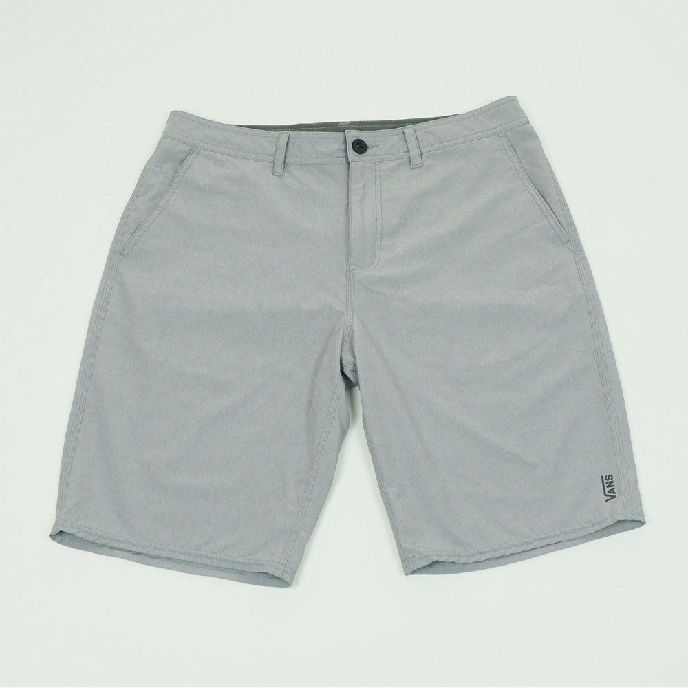 Vans Deck Siders Hybrid Chino Shorts Mens 32 Heather Gray Casual Vacation Walk